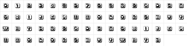Cultus Capitals Regular  glyph index