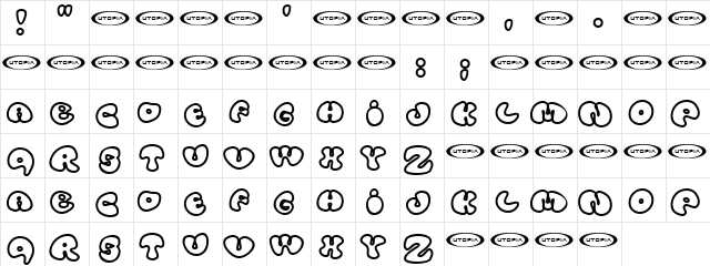 Britannica Regular  glyph index