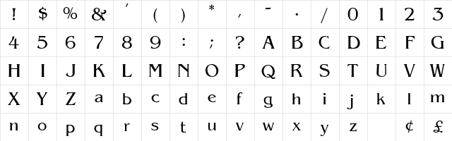 Azote SSi Regular  glyph index