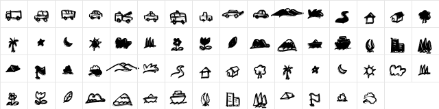 a Anak Cute Bonus  glyph index