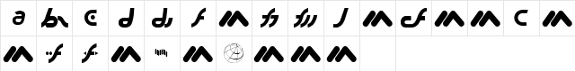 MacroMX Regular  glyph index