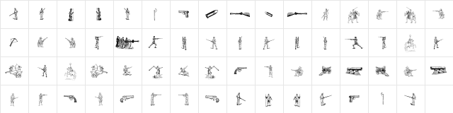 Das Krieg Regular  glyph index