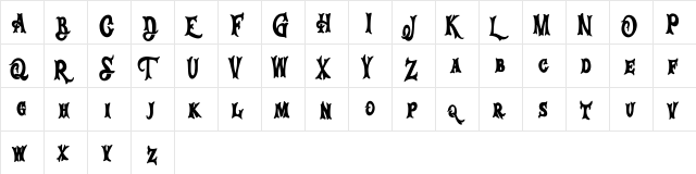 Emogine FREE Regular  glyph index