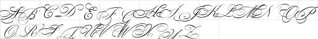 BickhamScriptMM SwCaps  glyph index