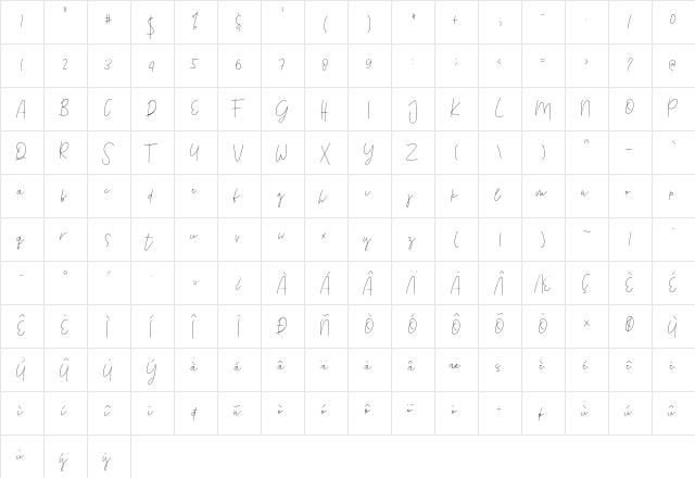 tour de france Regular  glyph index