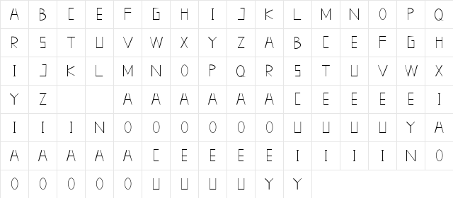 New GLADISHdemo Fancy  glyph index