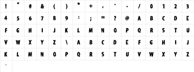 Edirne Normal  glyph index
