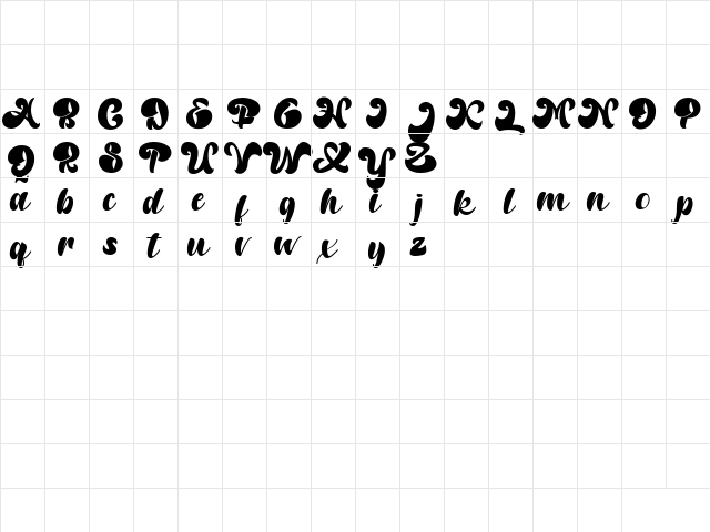 Random But Perfect Regular  glyph index
