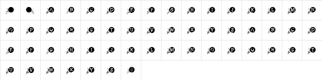 KR Orange Blossom Regular  glyph index