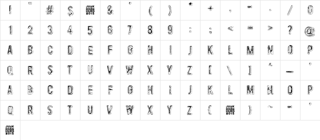 49 birthdays Regular  glyph index