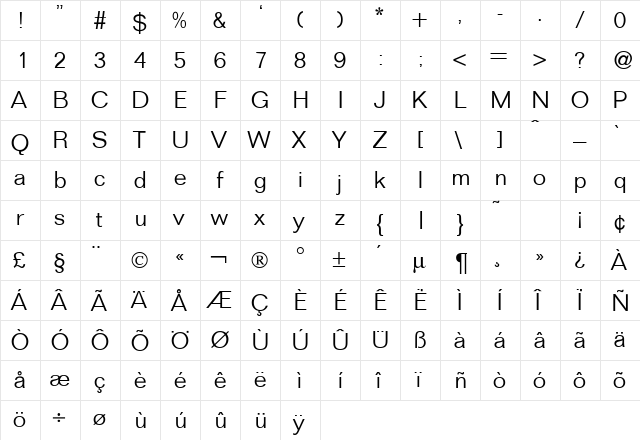 FolderLightDB Normal  glyph index