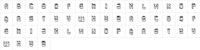 Triton Regular  glyph index