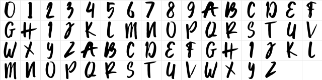 Lawar Regular  glyph index