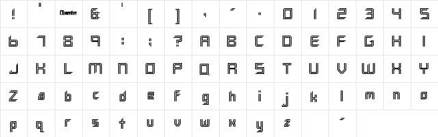 DXS Quote Regular  glyph index