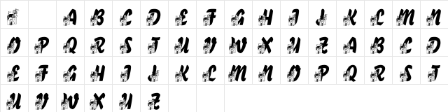 LMS Fairytale Chateau Regular  glyph index