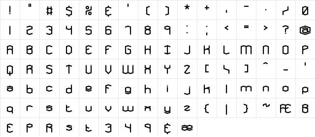 Mysterons BRK Normal  glyph index