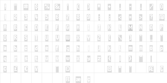 WagesOuter Regular  glyph index