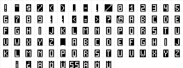 Inverse-Regular Regular  glyph index