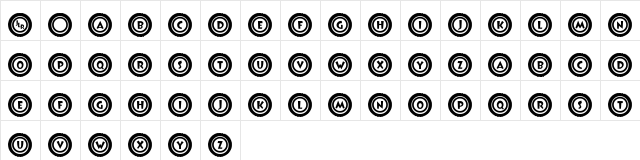 JLR Li'l Bit Tires Regular  glyph index