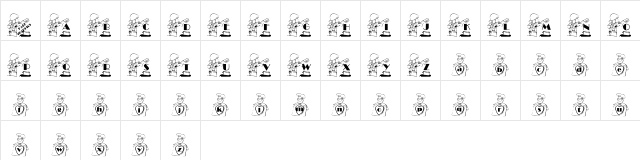 KGCHEF Regular  glyph index