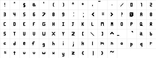 Hkeix Regular  glyph index