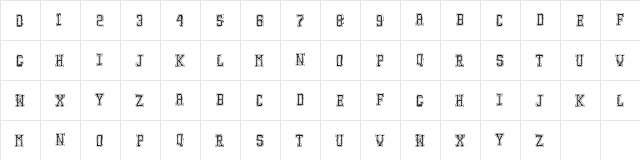 Education Regular  glyph index