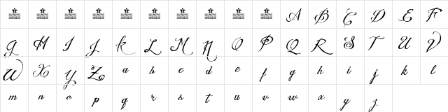 Wedding Nightmares Personal Use Italic  glyph index