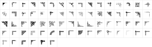 CornPop Regular  glyph index