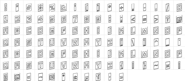 a_ConceptoTtlCmOtlUpNr Regular  glyph index