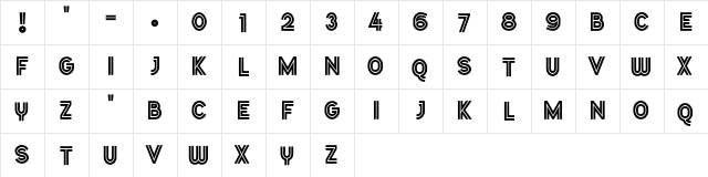 Dopest by MARSNEV Light  glyph index