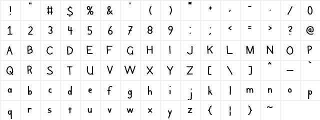Argaila Regular  glyph index