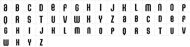 NewHamburger Regular  glyph index