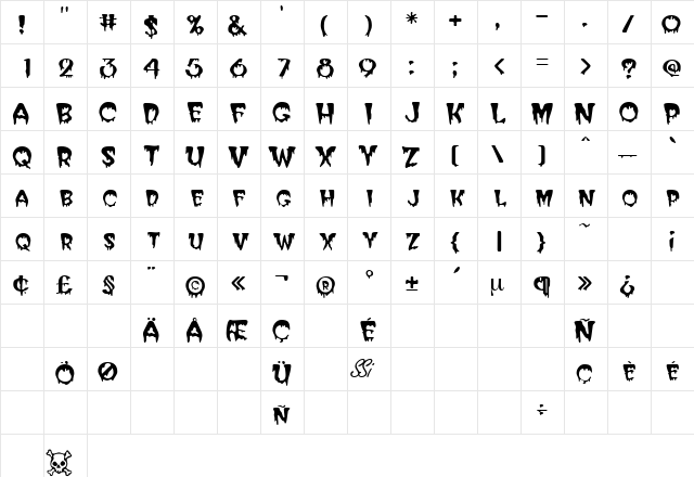 BugabooSCapsSSK Regular  glyph index