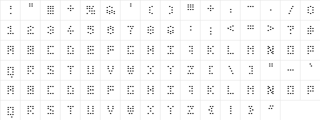 Bit Dotted Bit Dotted  glyph index