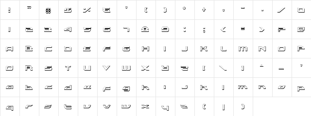 Alexis Lower Case Outline Lower Case Outline  glyph index