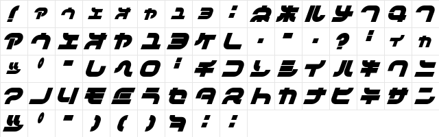 DanceMixN Regular  glyph index