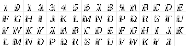 LMS Remembering SS Challenger Regular  glyph index