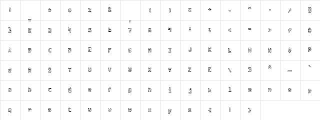 NeoSight NeoSight  glyph index