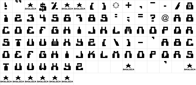 cheek2cheek (black!) by shk.dezign  glyph index