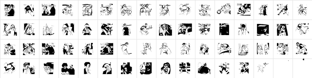 PabloInTownA Regular  glyph index