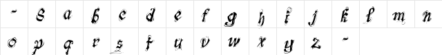 fonts-lab Symphony_demo Regular  glyph index