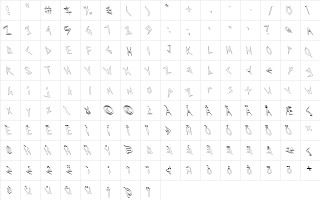 FZ UNIQUE 17 HOLLOW LEFTY Normal  glyph index