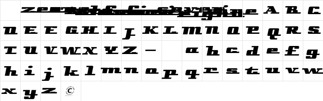 Remarcle Left  glyph index