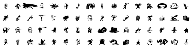BigCheeseDark Regular  glyph index