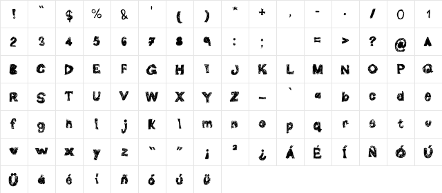 Double G Regular  glyph index