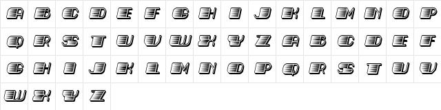 Fast Italic  glyph index