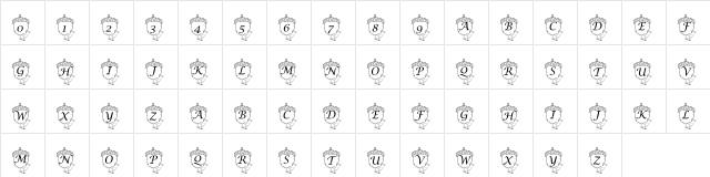 pf_acornmouse Regular  glyph index