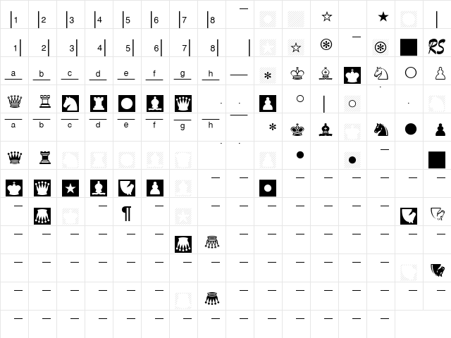 DiagramTTHabsburg Regular  glyph index