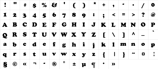 AGCrownC Regular  glyph index