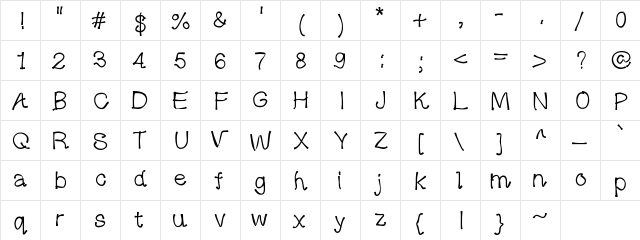 lovemind Medium  glyph index